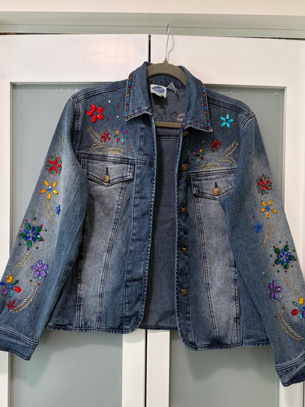 Diane Gilman Denim Jacket S EUC